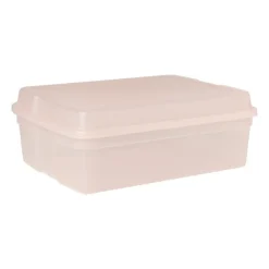 Xenos Iris clearbox - 10 liter - roze- Opbergboxen