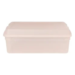 Xenos Iris clearbox - 10 liter - roze- Opbergboxen
