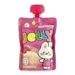 Xenos Jelly white peach - 105 gram- Snoep
