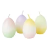 Xenos Kaars eieren dip dye - set van 4 - ø6.5x8m- Sierkaarsen