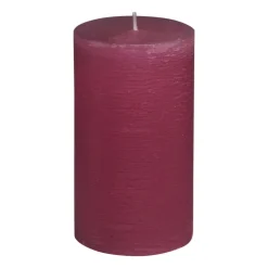 Xenos Kaars rustiek - rood - ø7x12 cm- Stompkaarsen