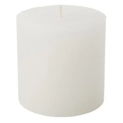 Xenos Kaars rustiek - wit - ø10x10 cm- Stompkaarsen