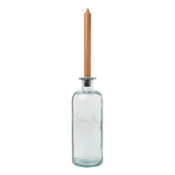 Xenos Kaarsenhouder voor fles - zwart - ø5x2.6 cm- Kandelaars