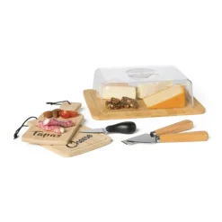 Xenos Kaasmesje hout - set van 2- Keukengerei|Messen