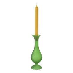 Xenos Kandelaar hoog - groen - ø8x22.5 cm- Kandelaars