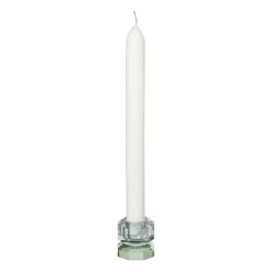Xenos Kandelaar kristal 2-laags - blauw/groen - 4x4x4 cm- Kandelaars