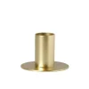 Xenos Kandelaar laag - goud - ø6x4 cm- Kerstcadeaus|Kandelaars