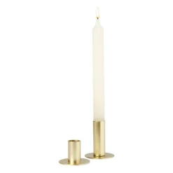 Xenos Kandelaar laag - goud - ø6x4 cm- Kerstcadeaus|Kandelaars