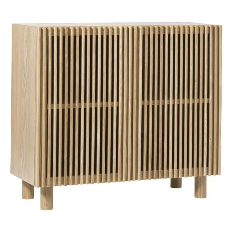 Xenos Kast Japandi met 2 deuren - bruin - 80x72x33 cm- Kast Met Deuren|Dressoir