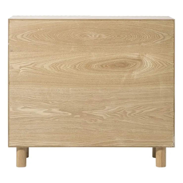 Xenos Kast Japandi met 2 deuren - bruin - 80x72x33 cm- Kast Met Deuren|Dressoir