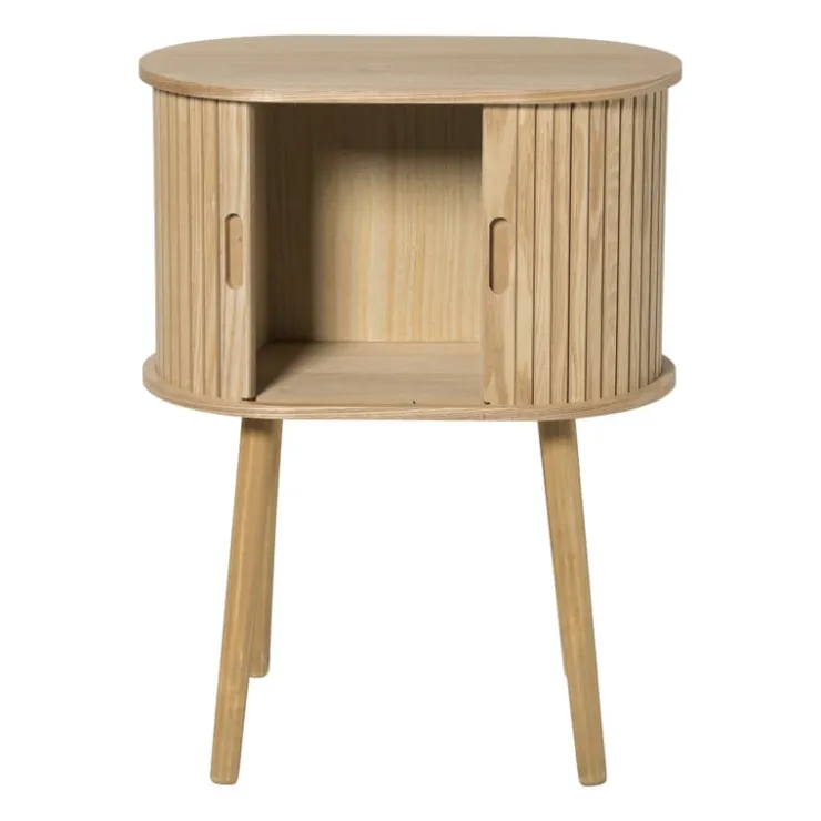 Xenos Kast Uppsala ovaal - naturel - 65x50x30 cm- Nachtkastjes|Kast Met Deuren