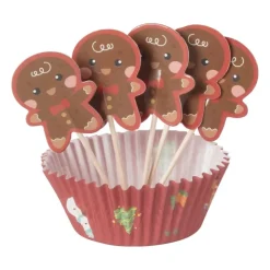 Xenos Kerst cupcake set - set van 24- Kerst Bakken