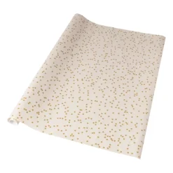 Xenos Kerst inpakpapier roze sterren - multikleur - 70x200 cm- Kerst Inpakken