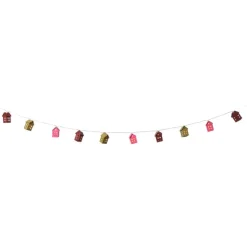 Xenos Kerst lichtslinger met huisjes - multikleur - 165 cm- Kerstverlichting|Kerstboom Verlichting