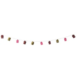 Xenos Kerst lichtslinger met huisjes - multikleur - 165 cm- Kerstverlichting|Kerstboom Verlichting