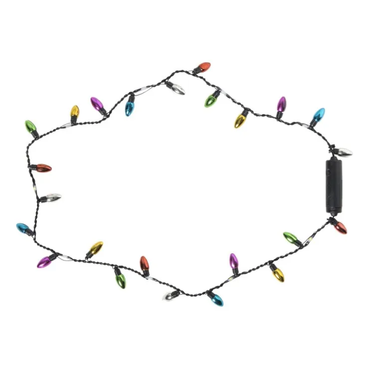 Xenos Kerst lichtslinger met lampjes - multikleur - 90 cm- Kerstverlichting|Kerstboom Verlichting