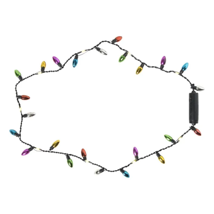Xenos Kerst lichtslinger met lampjes - multikleur - 90 cm- Kerstverlichting|Kerstboom Verlichting