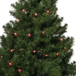 Xenos Kerst lichtslinger met strikjes - rood - 1.9 meter- Kerstverlichting|Kerstboom Verlichting