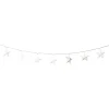 Xenos Kerst lichtslinger met sterren - wit - 1.35 meter- Kerstverlichting|Kerstboom Verlichting