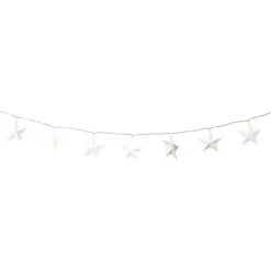 Xenos Kerst lichtslinger met sterren - wit - 1.35 meter- Kerstverlichting|Kerstboom Verlichting