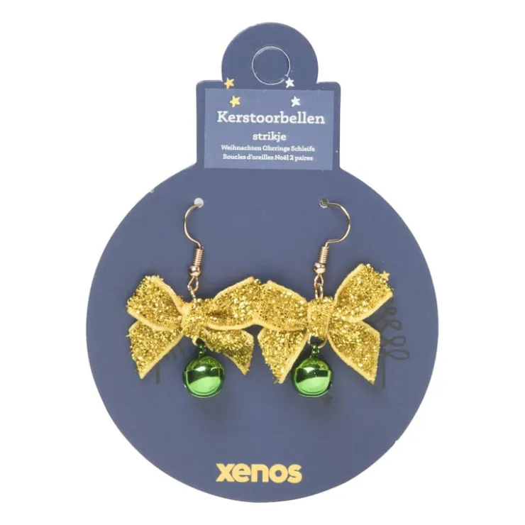 Xenos Kerst oorbellen strikjes - diverse varianten- Kerstcadeaus