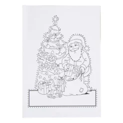 Xenos Kerst prikblok met prikpen - 12 prik- en kleurplaten- Kleurboeken|Kerst Knutselen