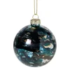 Xenos Kerstbal bleeding - blauw- Kerstballen