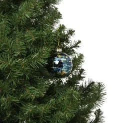 Xenos Kerstbal bleeding - blauw- Kerstballen