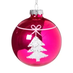 Xenos Kerstbal boom - rood - diverse varianten- Kerstballen