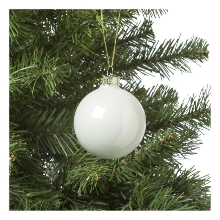 Xenos Kerstbal box - set van 8 - ø7 cm- Kerstballen