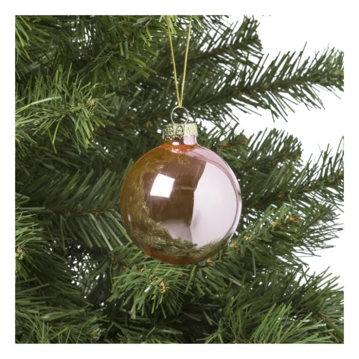 Xenos Kerstbal box - set van 8 - ø7 cm- Kerstballen