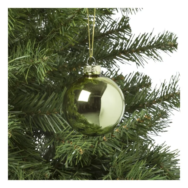 Xenos Kerstbal box - set van 8 - ø7 cm- Kerstballen