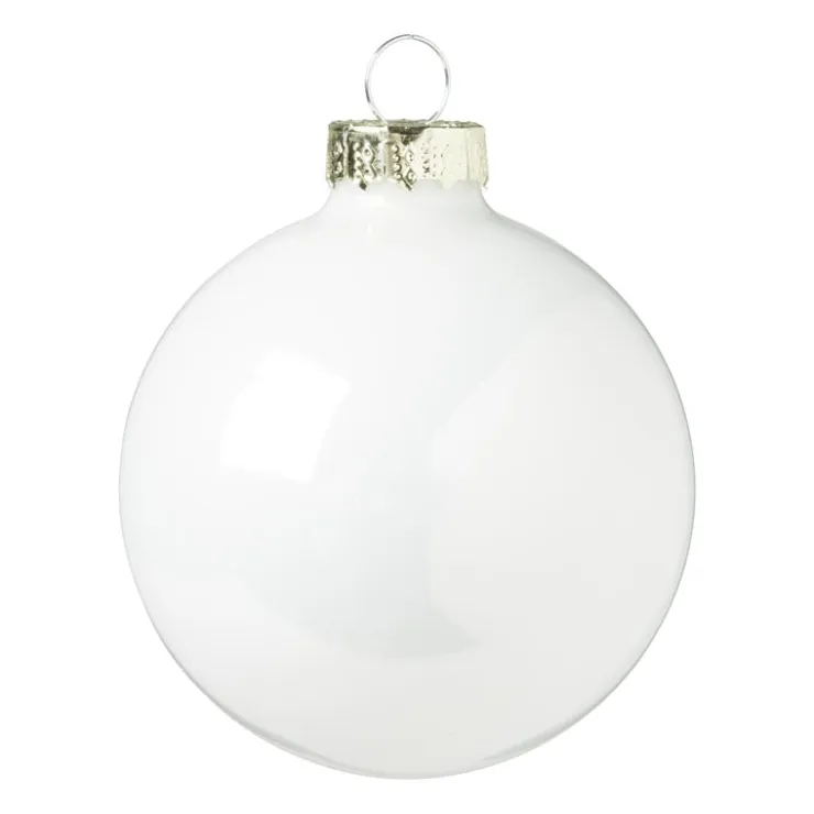 Xenos Kerstbal box - set van 8 - ø7 cm- Kerstballen