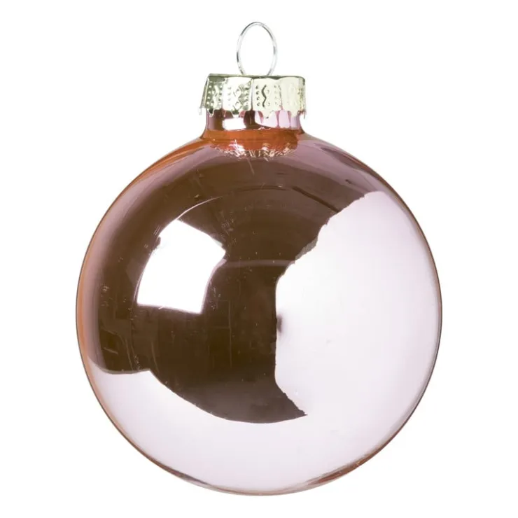 Xenos Kerstbal box - set van 8 - ø7 cm- Kerstballen