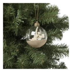 Xenos Kerstbal droogbloem - diverse varianten - Ø8 cm- Kerstballen