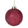 Xenos Kerstbal druppeltjes - roze- Kerstballen