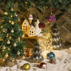 Xenos Kerstbal faberge - goud -ø6 cm- Kerstballen