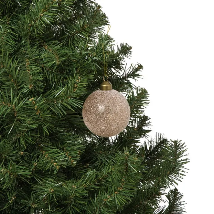 Xenos Kerstbal frozen - lichtbruin- Kerstballen