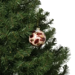 Xenos Kerstbal glossy - bordeauxrood- Kerstballen