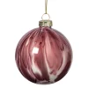 Xenos Kerstbal glossy - paars- Kerstballen