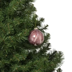 Xenos Kerstbal glossy - paars- Kerstballen