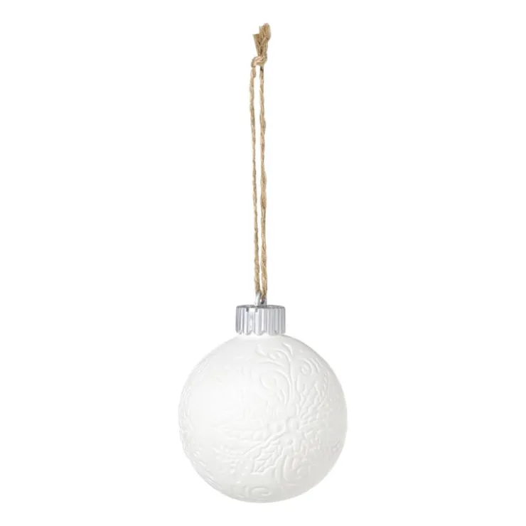 Xenos Kerstbal LED figuurtjes - wit- Kerstballen
