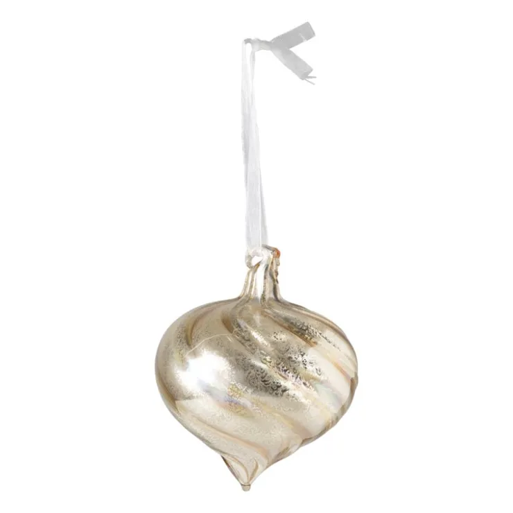 Xenos Kerstbal marble goud - diverse varianten - ⌀8 cm- Kerstballen