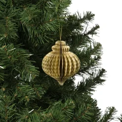 Xenos Kerstbal papier clashing colours - diverse varianten - ø8.3x10 cm- Kersthangers|Kerstballen