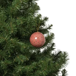 Xenos Kerstbal print- paars/rood- Kerstballen