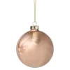 Xenos Kerstbal satijn - lichtbruin- Kerstballen
