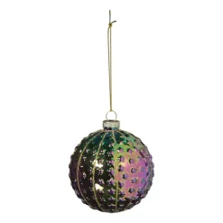 Xenos Kerstbal sterretjes - multikleur- Kerstballen