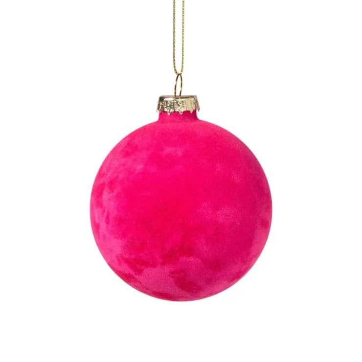 Xenos Kerstbal velvet - multikleur - diverse varianten- Kerstballen