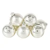 Xenos Kerstbal zilver - glas - set van 8- Kerstballen