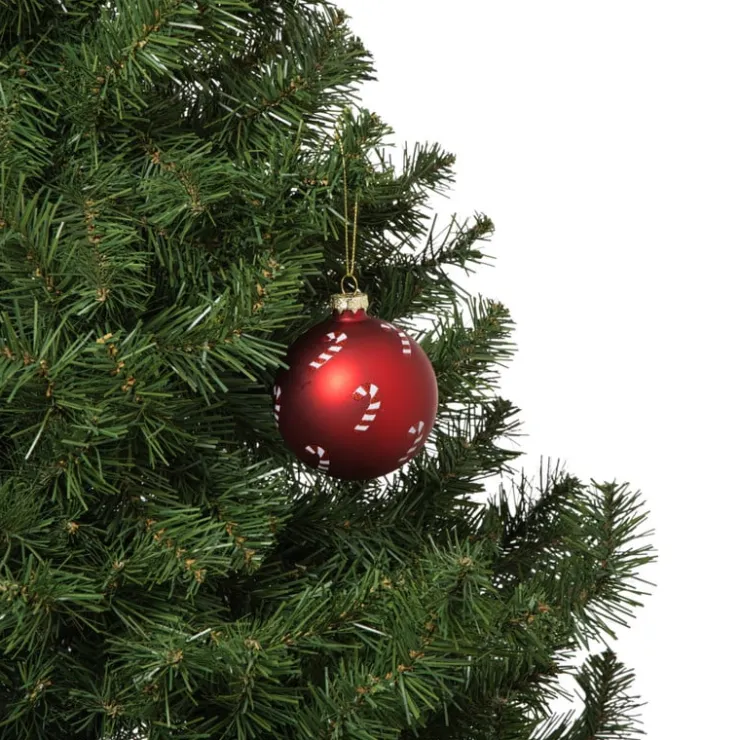 Xenos Kerstbal zuurstok - rood- Kerstballen